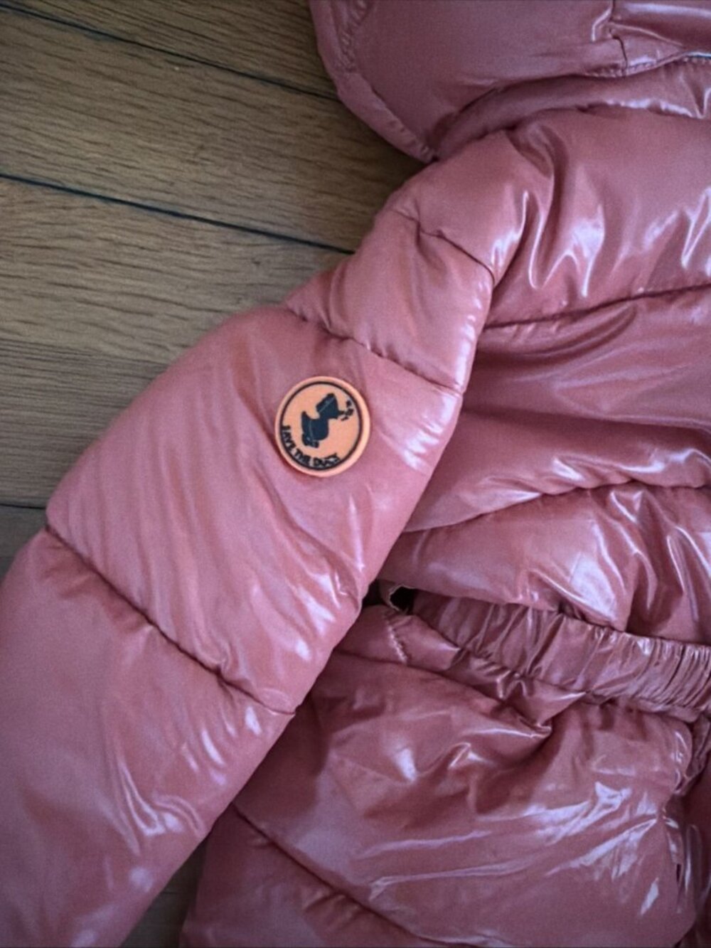 Save The Duck Baby Girls She’ll Quilted Hooded Snowsuit Bloom Pink Size 3-6M - Picture 9 of 9